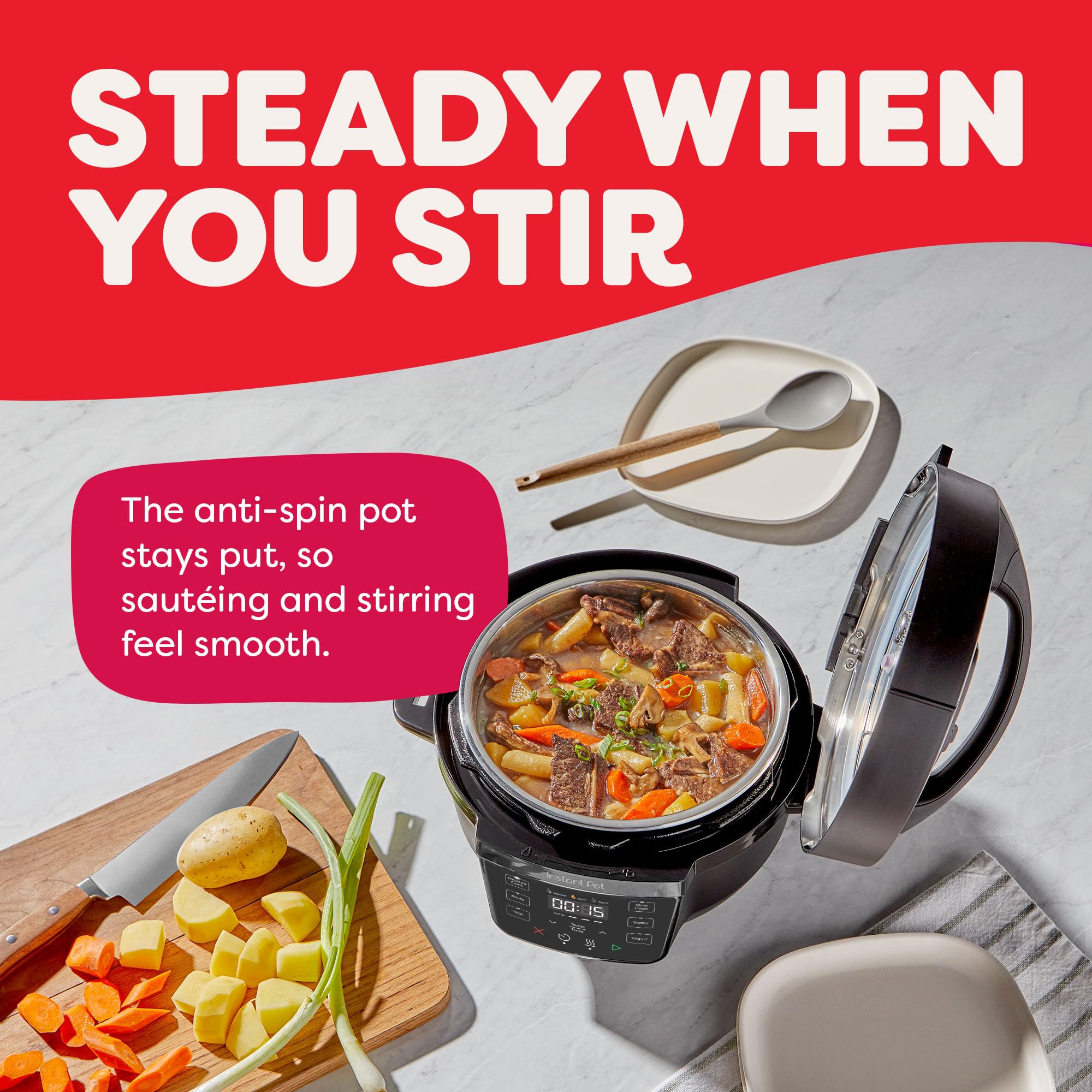 Instant Pot 4QT RIO Mini 7-in-1 Multi-Cooker, Pressure Cooker, Slow cook, Sauté, Steam, Rice Maker, Yogurt, & Warmer, Black, 4 Quarts