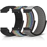 Relting Sport Loop Nylon Band 16mm 18mm 19mm 20mm 22mm Watch Band Quick Release,Soft Fabric Nylon Adjustable Replacement Wristband Strap for Men Women