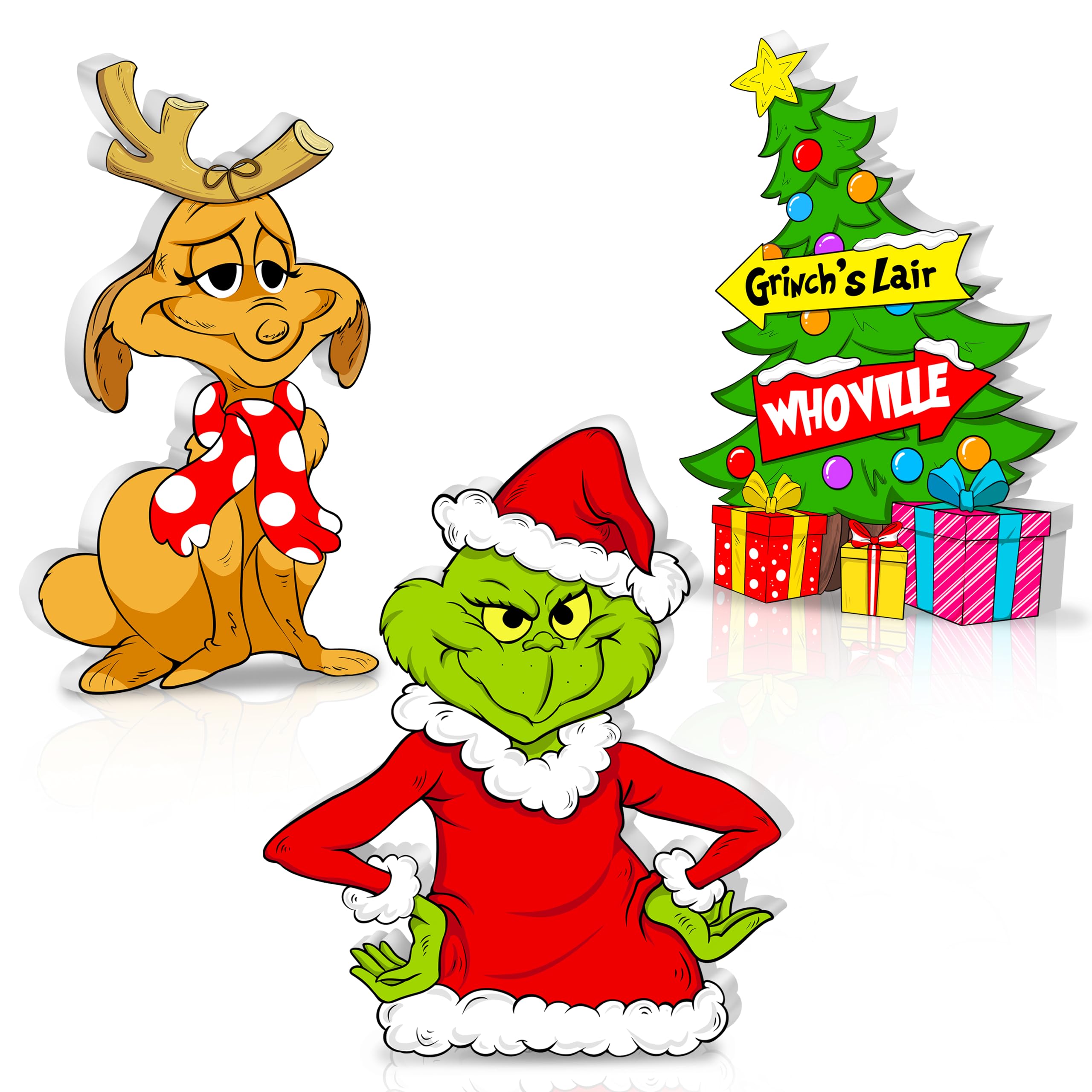 Photo 1 of **ONLY ONE**
3pcs Christmas Wooden Table Signs, Christmas Tree Dog centerpieces Tiered Tray Decorations Set for Xmas Holiday Winter Parties Indoor Home Table Top Decorations