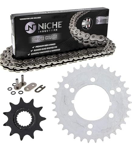 NICHE Drive Sprocket Chain Combo for Kawasaki Ninja ZX6R ZX600