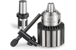 Eumtenr HD Chuck HEAVY DUTY 5/8" (16mm) Magnetic Drill Chuck with 3/4" Weldon Shank Adapter Key Type Chuck Converter Tool for Drill Press (B16)