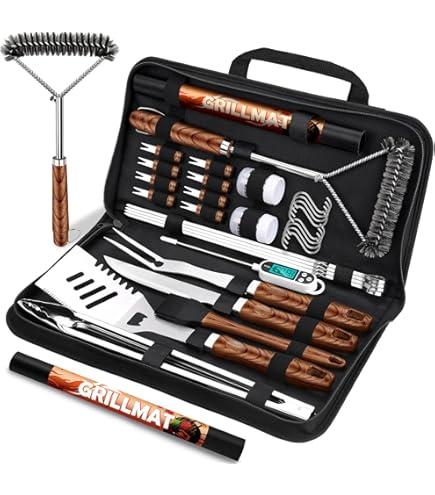 Amazon.com : Cuisinart Deluxe Grill Tool Set, 20-Piece Grill Set