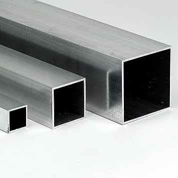 Aluminium Vierkantrohr AW-6060-100x100x3mm | L: 600mm (60cm) auf Zuschnitt