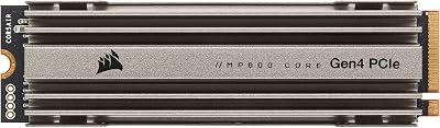 Corsair MP600 CORE 1TB M.2 NVMe PCIe Gen4 SSD w/ Heatspreader - 4700MB/s Read