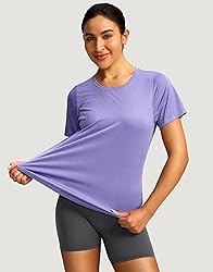 Women's Short Sleeve Workout Shirts Breathable UPF