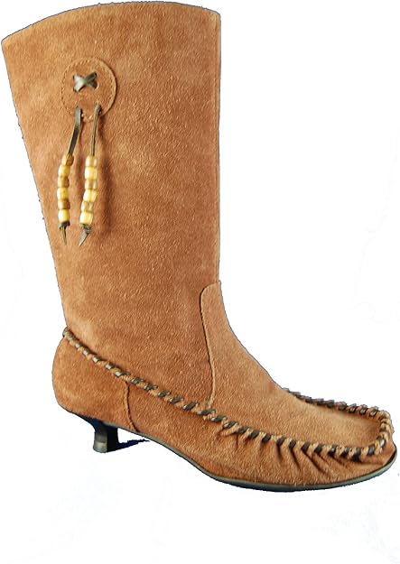 ladies moccasin boots
