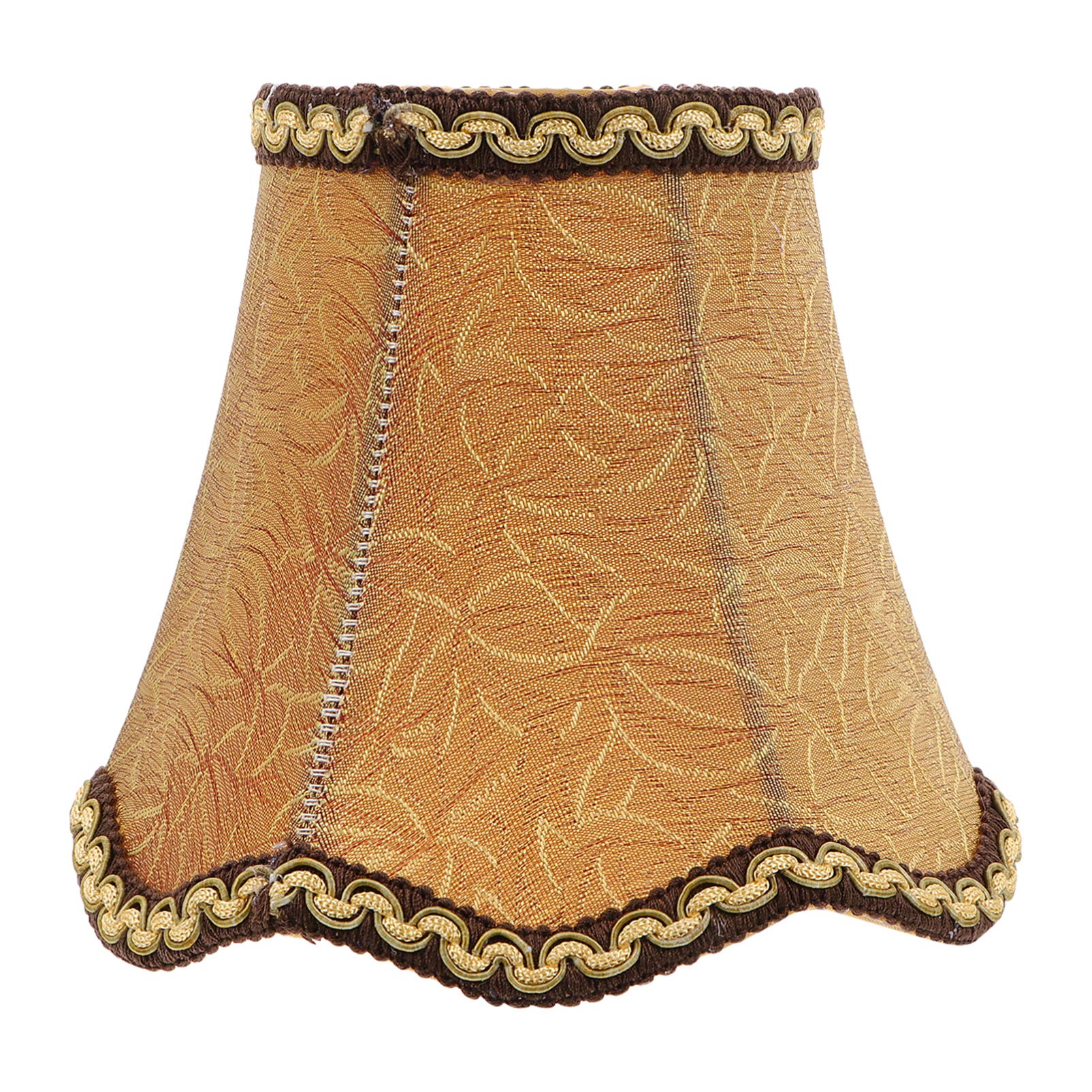 Uonlytech Retro Fabric Lamp Shade Burlap Clip On Chandelier Lamp Shades Linen Shade for Table Chandelier Wall Living Room Bedroom Style 1