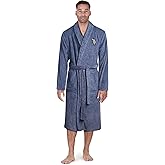 U.S. Polo Assn. Mens Bathrobe - Super Soft Plush Fleece Robe - Cozy Spa Lounge Robe for Men with Shawl Collar (Sizes: S-XL)