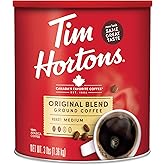 Tim Hortons Original Blend, Medium Roast Ground Coffee, Canada&rsquo;s Favorite Coffee, Made with 100% Arabica Beans, 48 Ounce Canister