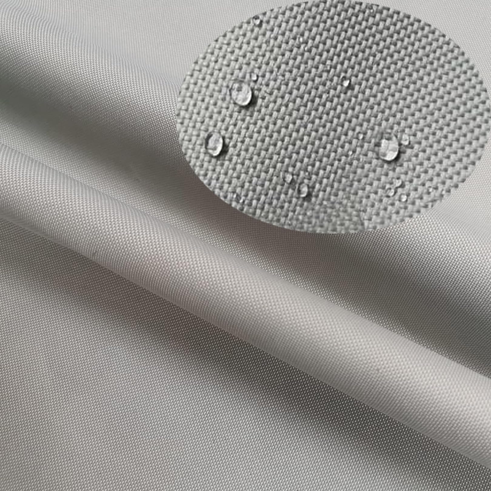 Heavy Duty Waterproof Fabric for Sewing Outdoor Cushions 600 Denier Canvas Material，Tear Resistant Outdoor Canvas Fabric. (200cm x 150cm, Grey)