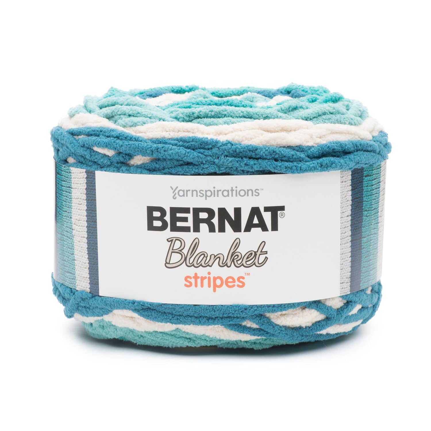 Bernat Blanket Stripes Yarn, 10.5 oz, Gauge 6 Super Bulky