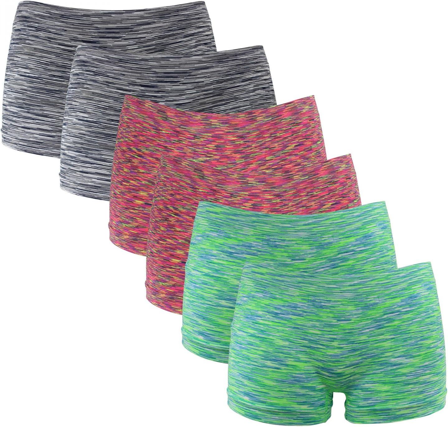 Fabio Farini 6 Seamless Womens Girls Panties Hipster Knickers Set in six Colors