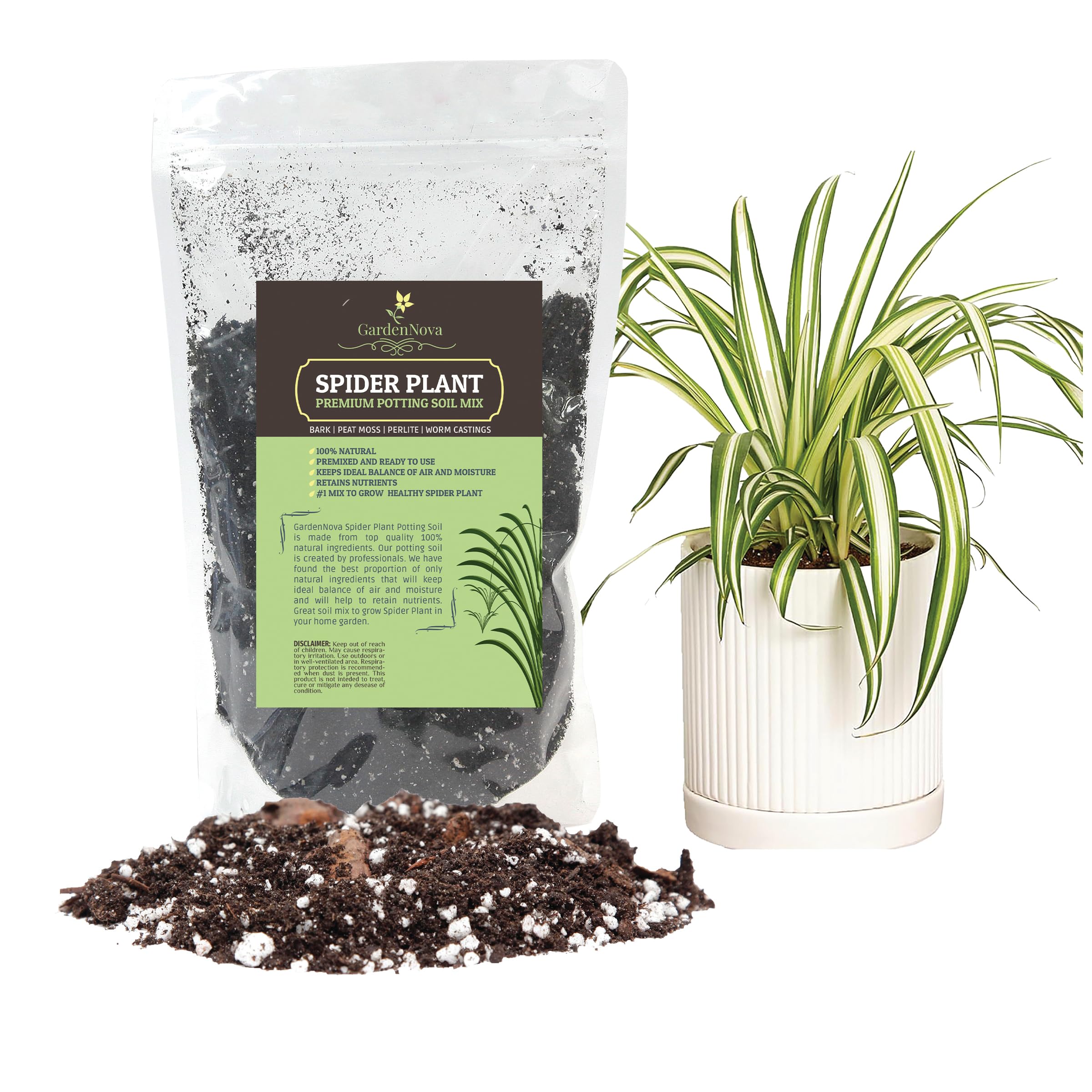 GARDENNOVA Premium Spider Plant Potting Soil Mix - (5 Liters Bag) — image 1