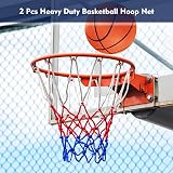 YHTCC 2Pcs Tri-Color Basketball Net Replacement for Standard Rims view 7