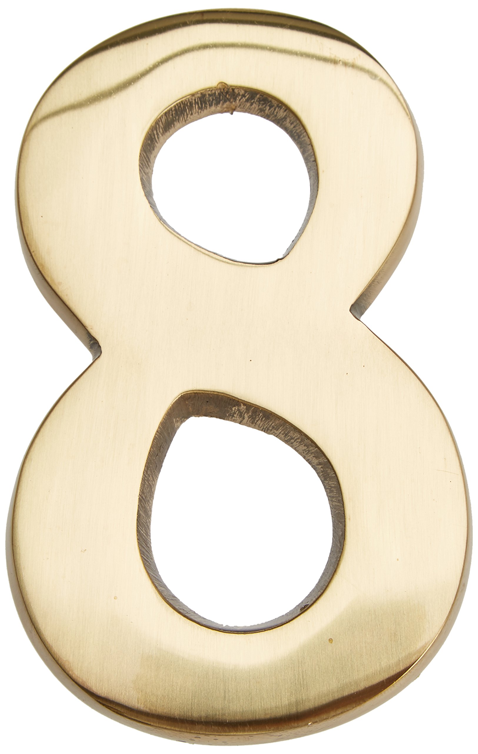 Micel - Number 100mm Model N008 Polished Brass