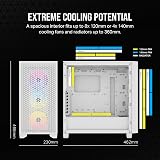 Corsair 3000D RGB AIRFLOW Mid-Tower Case 3x AR120 Fans White view 3