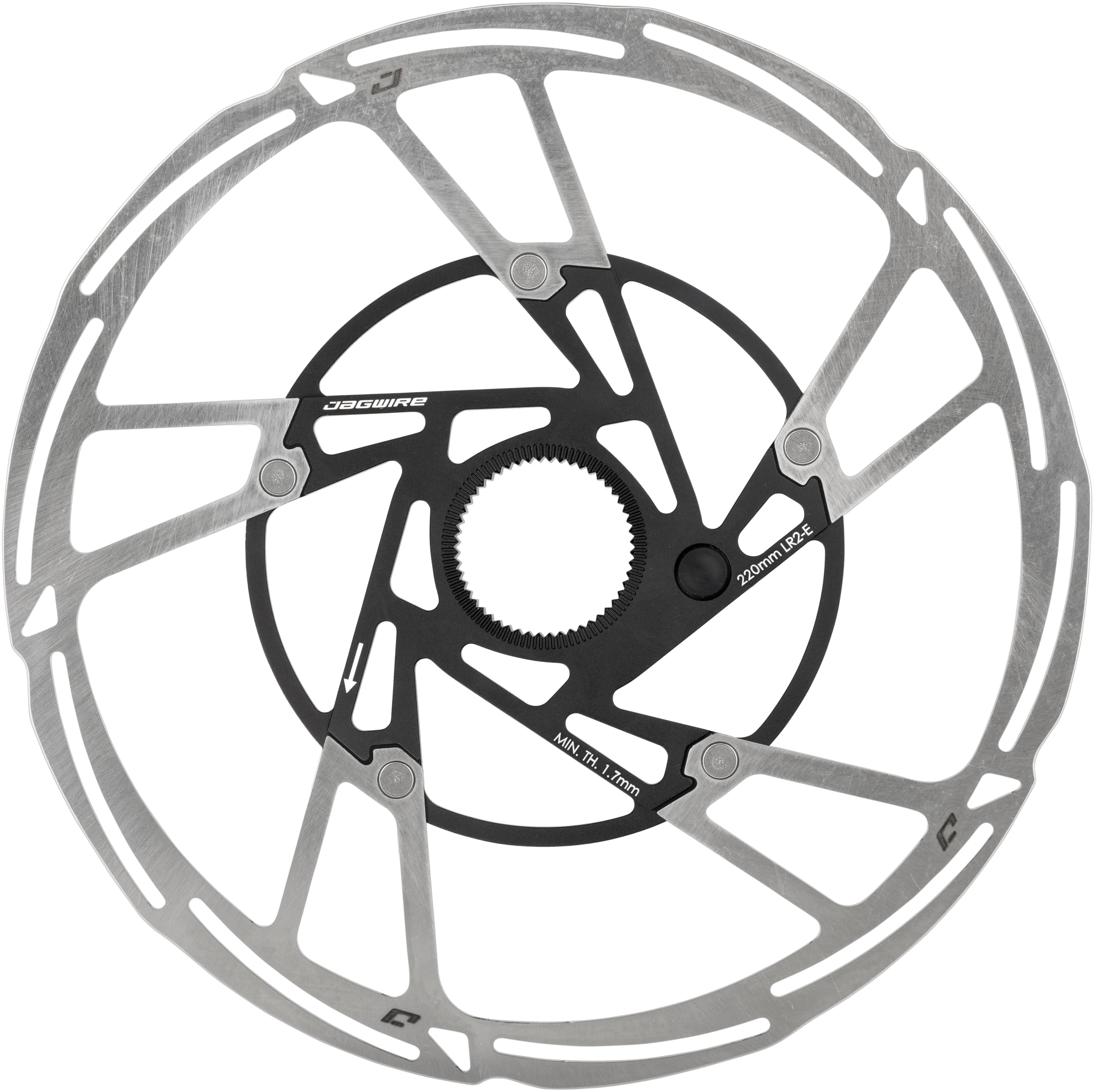 Jagwire Pro LR2-E Disc Brake Rotor - Centerlock - 220mm, Silver