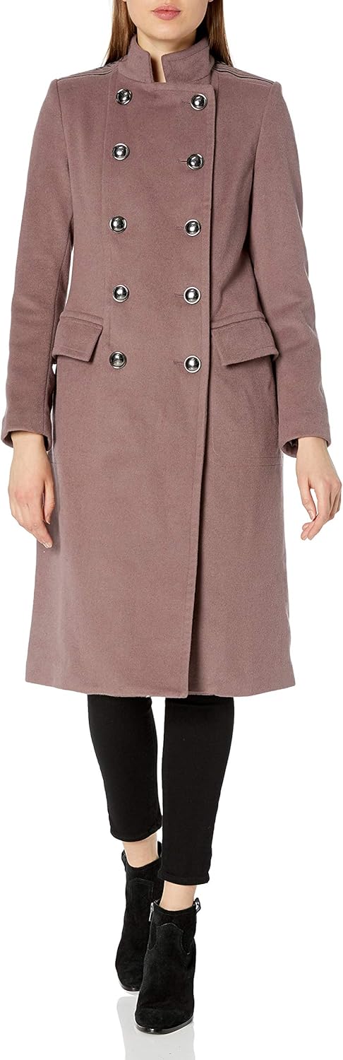 Badgley Mischka Women's Oversized Wool Cocoon Coat at Amazon Women's Coats Shop