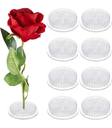 Amazon.com: Waydress 16 Pieces Plastic Flower Frog Flower