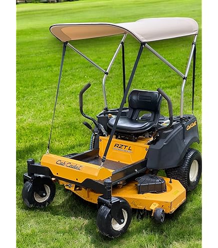 Small Shade Canopy Red Rooster Tractor Mower Sun Shade Canopy