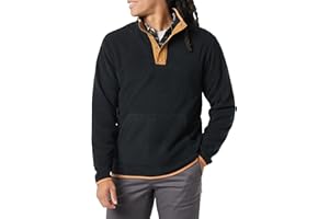 Amazon Essentials Men's Snap-Front Pullover Polar Fleece Jacket