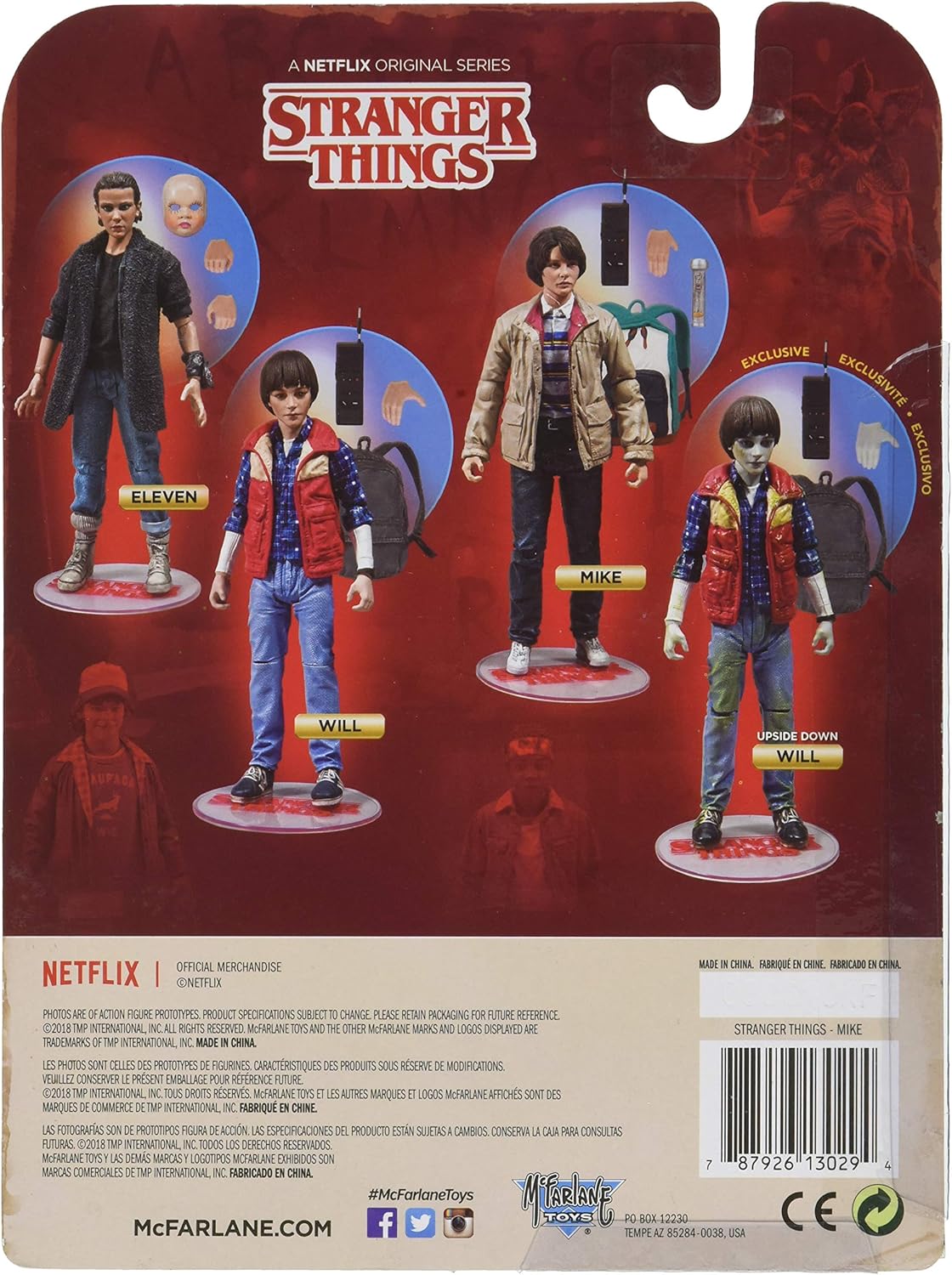 stranger things toys mcfarlane