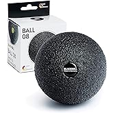 Blackroll - Trigger Point Ball 08, for Exercise and Muscle Recovery, Deep Tissue Massager for Myofascial Release in The Shoulders, Neck, and Back, 8cm (3.1"), Black