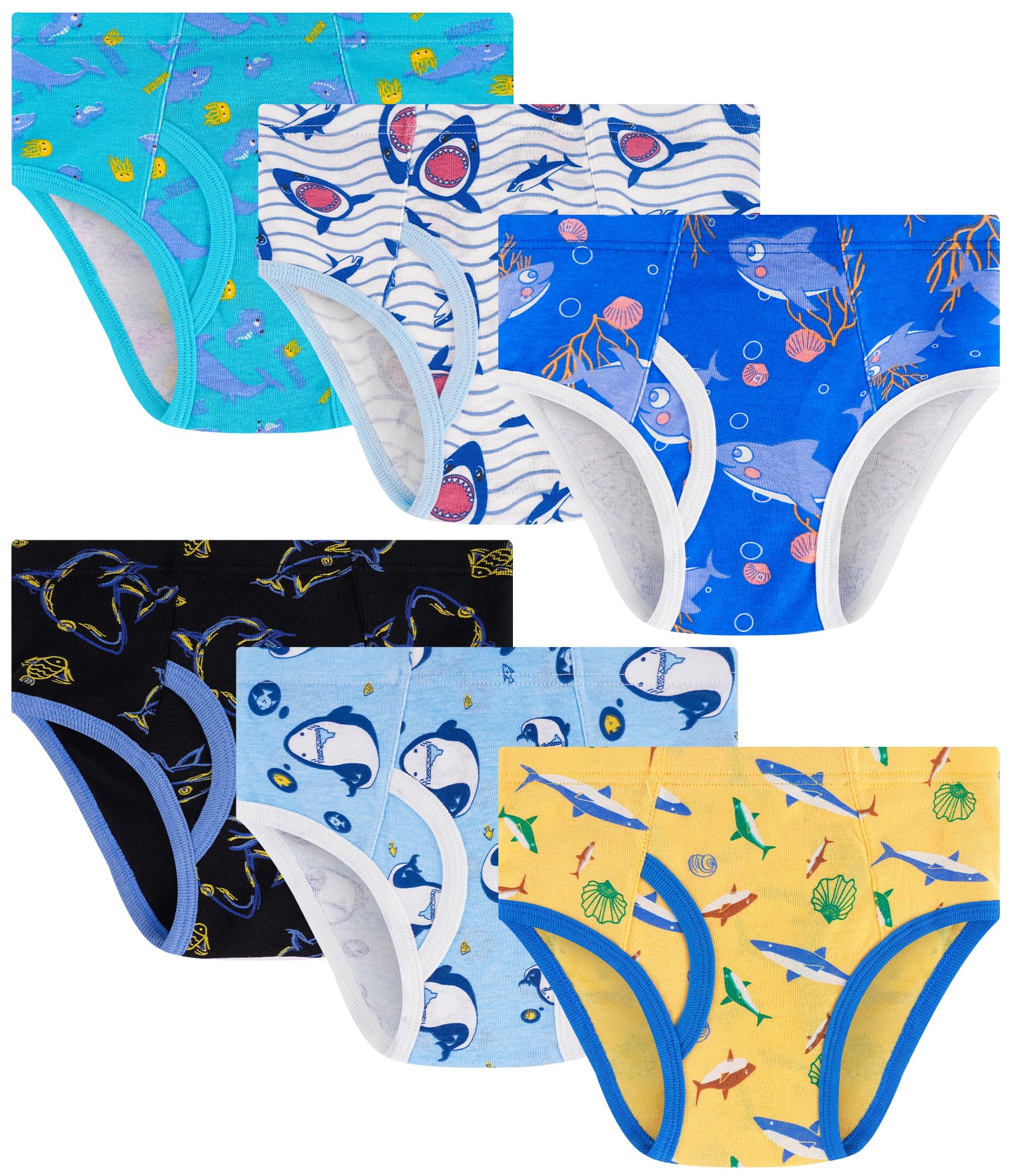 Photo 1 of *******************Missing 2 underwears**************
JAHSIYI Toddler Underwear Boys Size 4T Fish Briefs 100% Cotton Kids Underpants Shark Ocean Sea Animal Boys' Brief Age 4 Years Old Undies Xs Panties Clothes