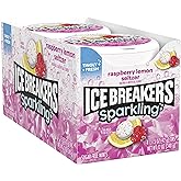ICE BREAKERS Sparkling Raspberry Lemon Seltzer Breath Mints Tins, 1.5 oz (8 Count)