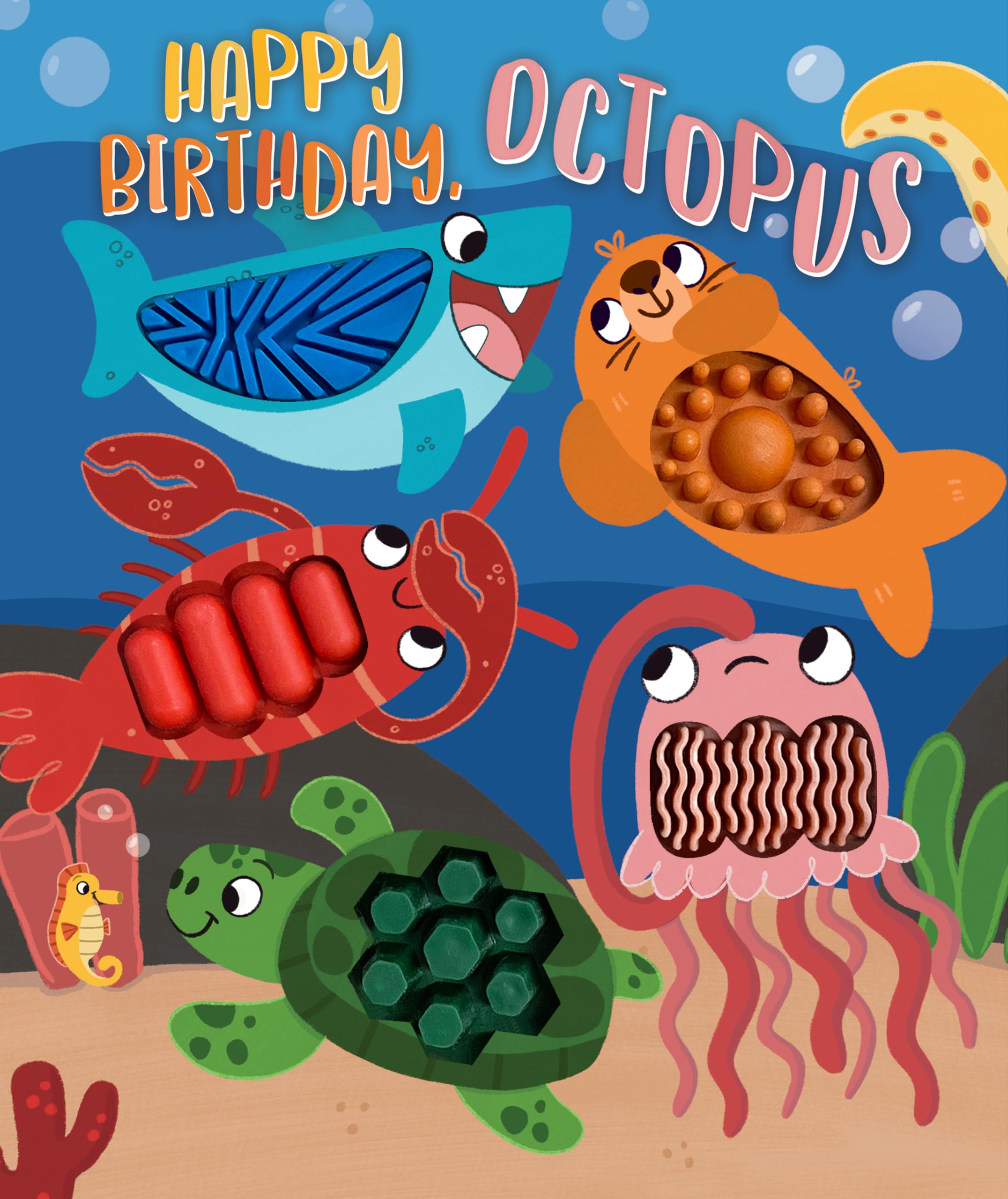 Photo 1 of Little Hippo Books Happy Birthday Octopus I Children's Books Ages 1-5 I Animal Books for Toddlers I Kid's Sensory Board Book I Educational Children's Books and Sensory Books