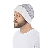 RAYMIS Reversible Alpaca Wool Hat - Warm & Soft Peruvian Unisex Beanie