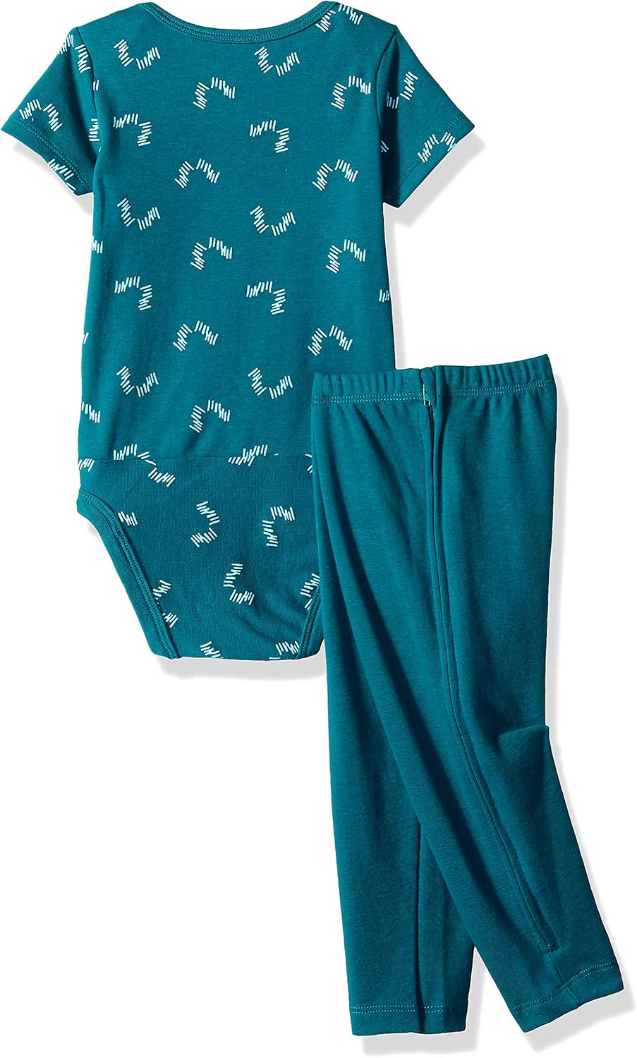 Hanes Ultimate Baby Zippin Pants and Knit Hoodie with Short Sleeve Bodysuit Set: Clothing