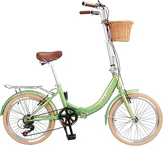 Da&#39;FatCat Klappfahrrad Dorothy 1939, Shimano Geschwindigkeit Schaltzug (6X), Vintage, Korb und Schutzbleche, von Design