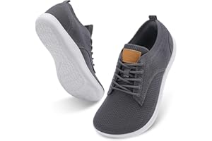 relxfeet Men's Dress Sneakers Fashion Oxfords Business Casual Shoes Wide Toe Box Barefoot Walking Shoes Zero Drop