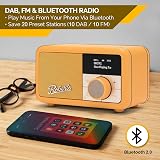 Roberts Revival Petite2 FM/DAB/DAB+ Digital Radio with Bluetooth Sunburst Yellow view 7