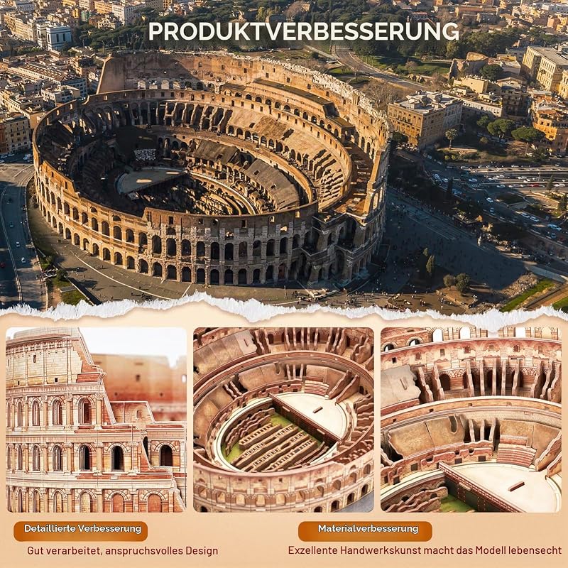 3D Puzzle, Kolosseum,Italien, Architekturmodell, 163 Teile