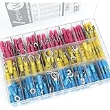 270 PCS Heat Shrink Wire Connector Kit Electrical Insulated Crimp Marine Automotive Terminals Set