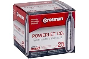 Crosman 25-Count 12-Gram CO2 Cartridges For Air Rifles And Air Pistols 2311-N
