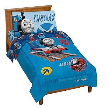 Thomas The Tank Engine 4 Piece Toddler Bed Set By Hit Amazon De Baby