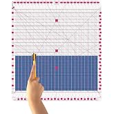 Quilting Ruler- 12.5 * 12.5" Slotted Rulers for Quilting and Sewing Quilt Strip Rulers for Fabric Precise Cutting