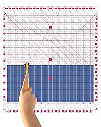Quilting Ruler- 12.5 * 12.5" Slotted Rulers for
