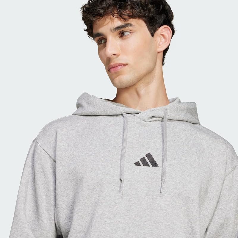 Home's Essentials FEELCOZY Fleece Hoodie, Cinzento Médio Heather/Preto, M — foto 2 de 5