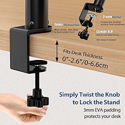 Vondynote Set of 2 Desktop Clamp Speaker Stands