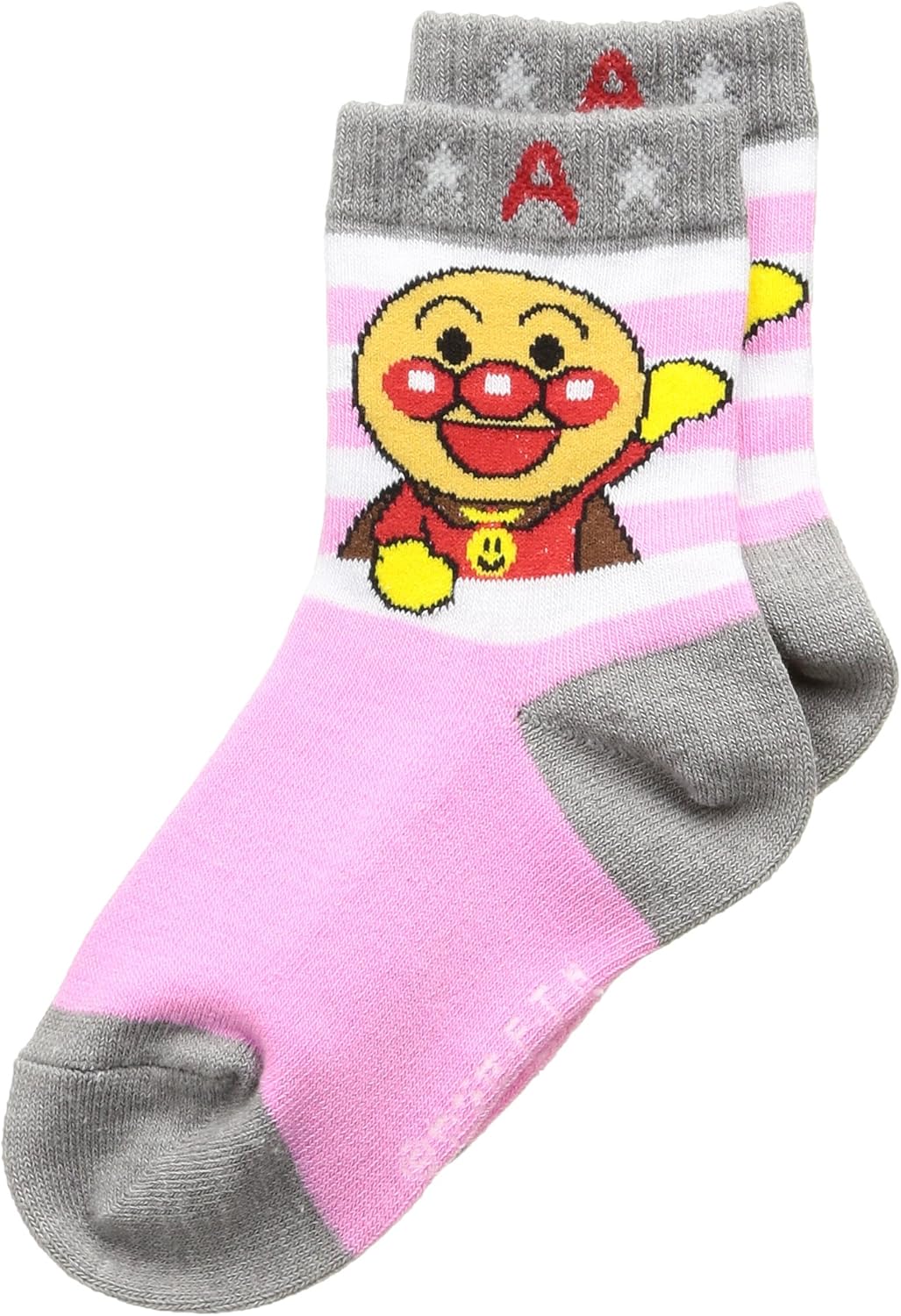 アンパンマン キッズサイズ ワンポイントロゴ クルー丈ソックス 187 1830
