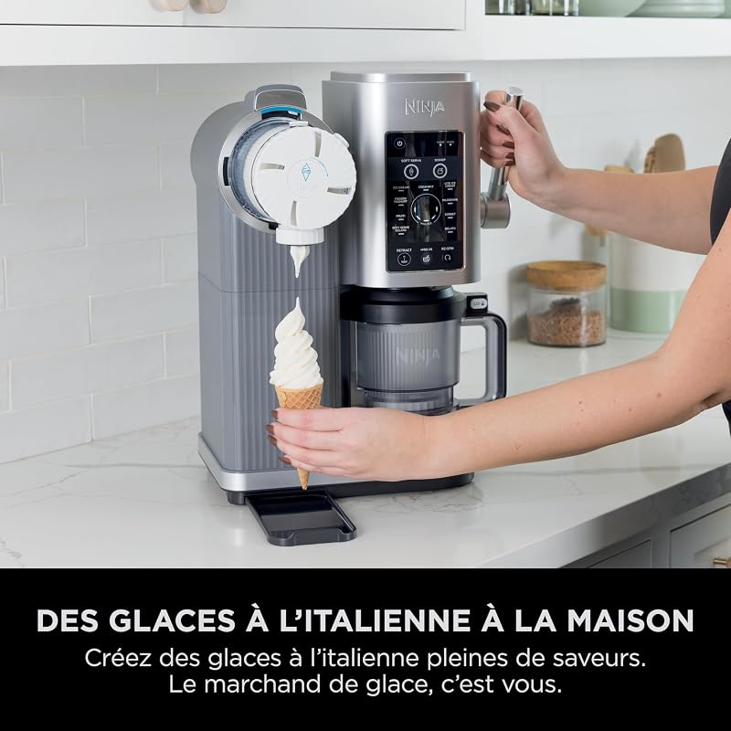 CREAMi Scoop et Swirl avec 2 pots, Machine à Glace, 13 modes
