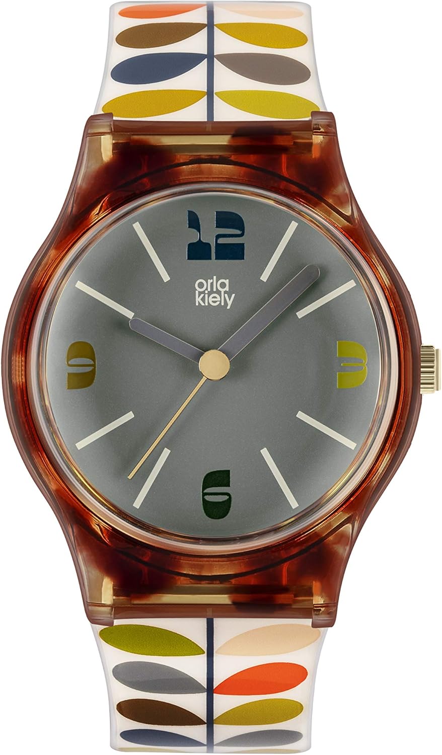 Orla Kiely Women's Analogue Analog Quartz Watch with Plastic Strap