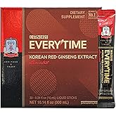 JUNG KWAN JANG Everytime Korean Red Ginseng Extract Energy Boost 30 Sticks | Pure Korean Red Ginseng Extract Limited, Immunity &amp; Stamina Support, Combats Fatigue, Vegan, No Caffeine, No GMO "