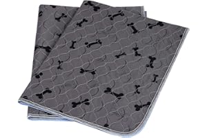 JDPET Washable Dog Pee Pads with Free Grooming Gloves,Non Slip Dog Mats with Great Urine Absorption,Reusable Puppy Pee Pads for Whelping,Potty,Training,Playpen