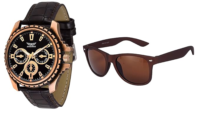 Sunglass + Watch Combo Set for Mens and Boys - 424X2