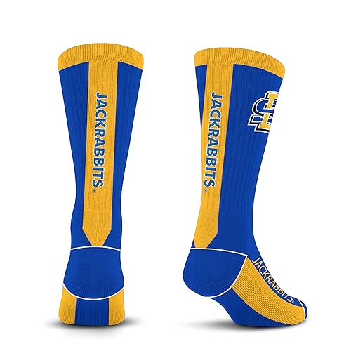 For Bare Feet NCAA SOUTH DAKOTA STATE JACKRABBITS MVP Crew Sock Team Color Medium